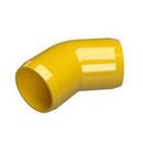Raceways Technology & MFG Yellow Straight Conduit PVC 45 Degree Elbow with 24 in. Radius in Yellow 