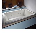 MTI Baths White 66 x 36 in. Soaker Drop-In Bathtub with Center Drain 