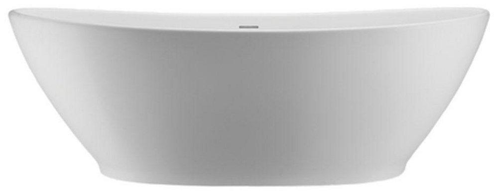 MTI Whirlpools&reg; White Gloss 72-7/8 x 37 in. Freestanding Bathtub with Center Drain 