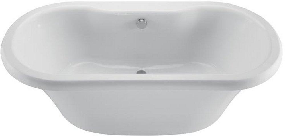 MTI Whirlpools&reg; White 56 x 35-1/4 in. Acrylic Freestanding Bathtub with Center Drain 