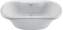 MTI Whirlpools&reg; White 56 x 35-1/4 in. Acrylic Freestanding Bathtub with Center Drain 