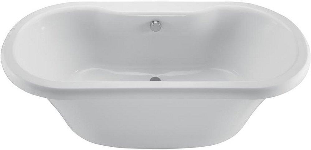 MTI Whirlpools&reg; White 66-1/2 x 35-1/2 in. Acrylic Freestanding Oval Bathtub with Pedestal 