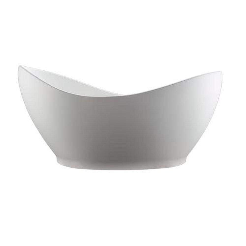 MTI Whirlpools&reg; White Matte Freestanding Bathtub 