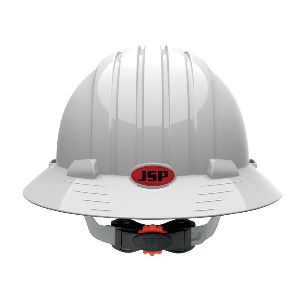Evolution&reg; Deluxe 6161 White Full Brim Hard Hat 