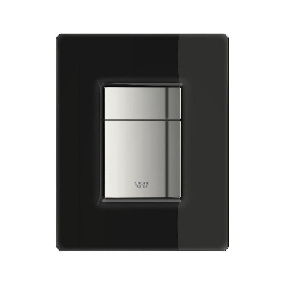 GROHE Velvet Black Flush Plate with Glass 