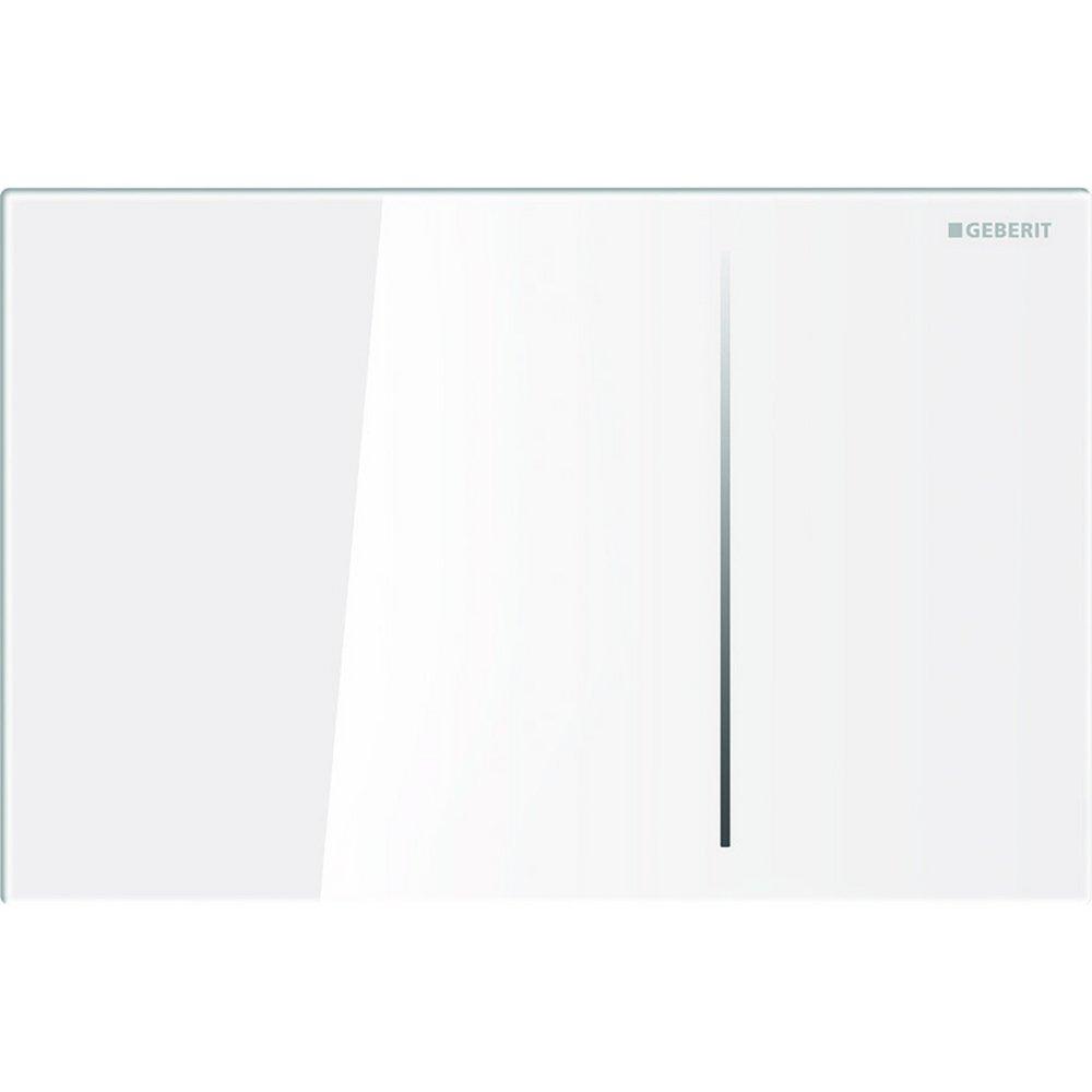 Geberit White Glass Flush Plate 