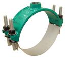 10 x 2 in. IP Epoxy Ductile Iron and 304 Stainless Steel Double Strap Saddle 11.10 - 12.12 in.