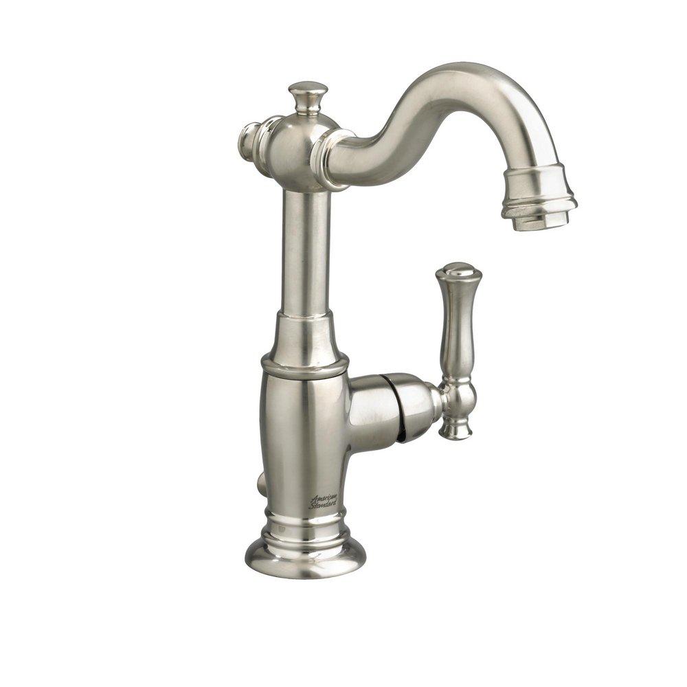 American Standard Brushed Nickel Single Handle Monoblock Bathroom Sink Faucet 