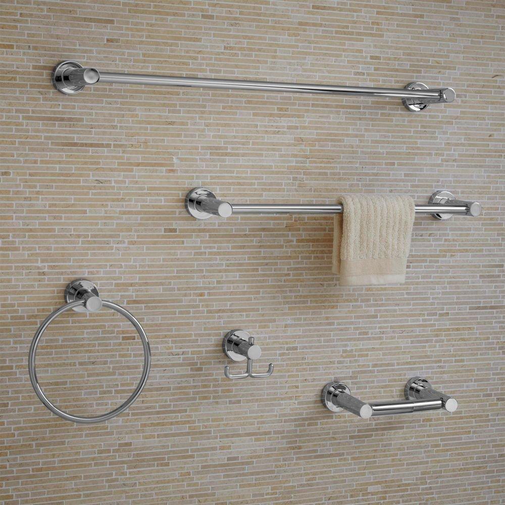 American Standard Polished Chrome 3 x 8-1/10 in. Towel Ring 