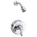 Shower Faucet Trim Kit Only with Single Lever Handle in Polished Chrome