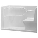American Standard White 37 x 60 x 30 in. Seated Safety Shower with Left Hand Drain 