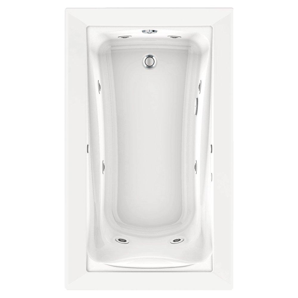 American Standard White 60 x 36 in. Drop-In Bathtub with Right Drain 