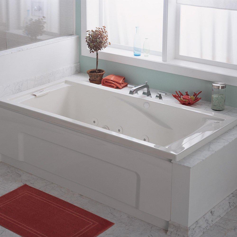 American Standard White 60 x 36 in. Drop-In Bathtub with Right Drain 