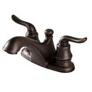 3-Hole Centerset Bathroom Faucet with Double Lever Handle in Oil Rubbed Bronze