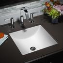 American Standard White Undermount Bathroom Sink with Overflow 