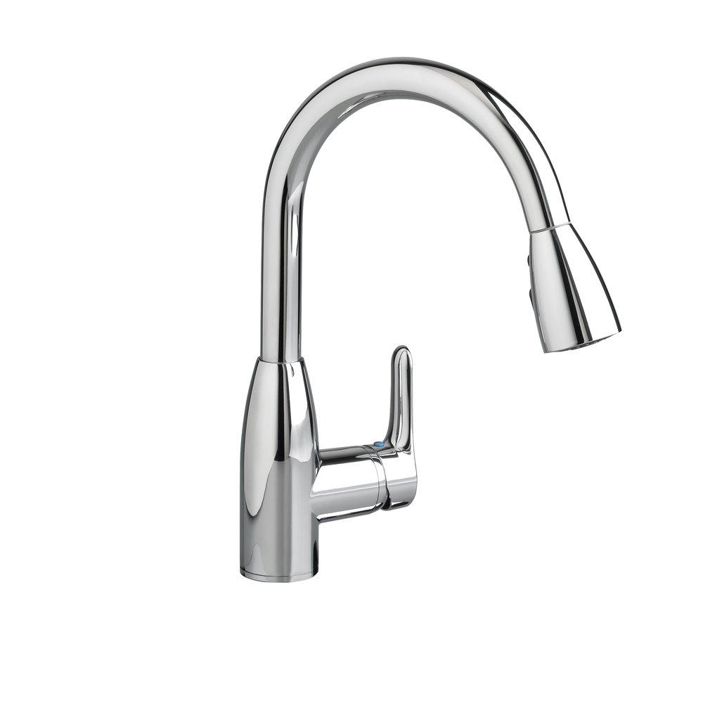 American Standard Polished Chrome Single Handle Pull Down Kitchen Faucet 