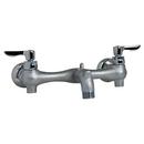 American Standard Rough Chrome Two Lever Handle Wall Mount Service Faucet 