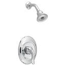 Pressure Balanced Shower Trim Kit with Single Lever Handle, 1-Function Showerhead and Turbine Technology in Polished Chrome