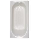 American Standard White 60 x 30 in. Acrylic 3-Wall Alcove Integral Apron Oval Bathtub 
