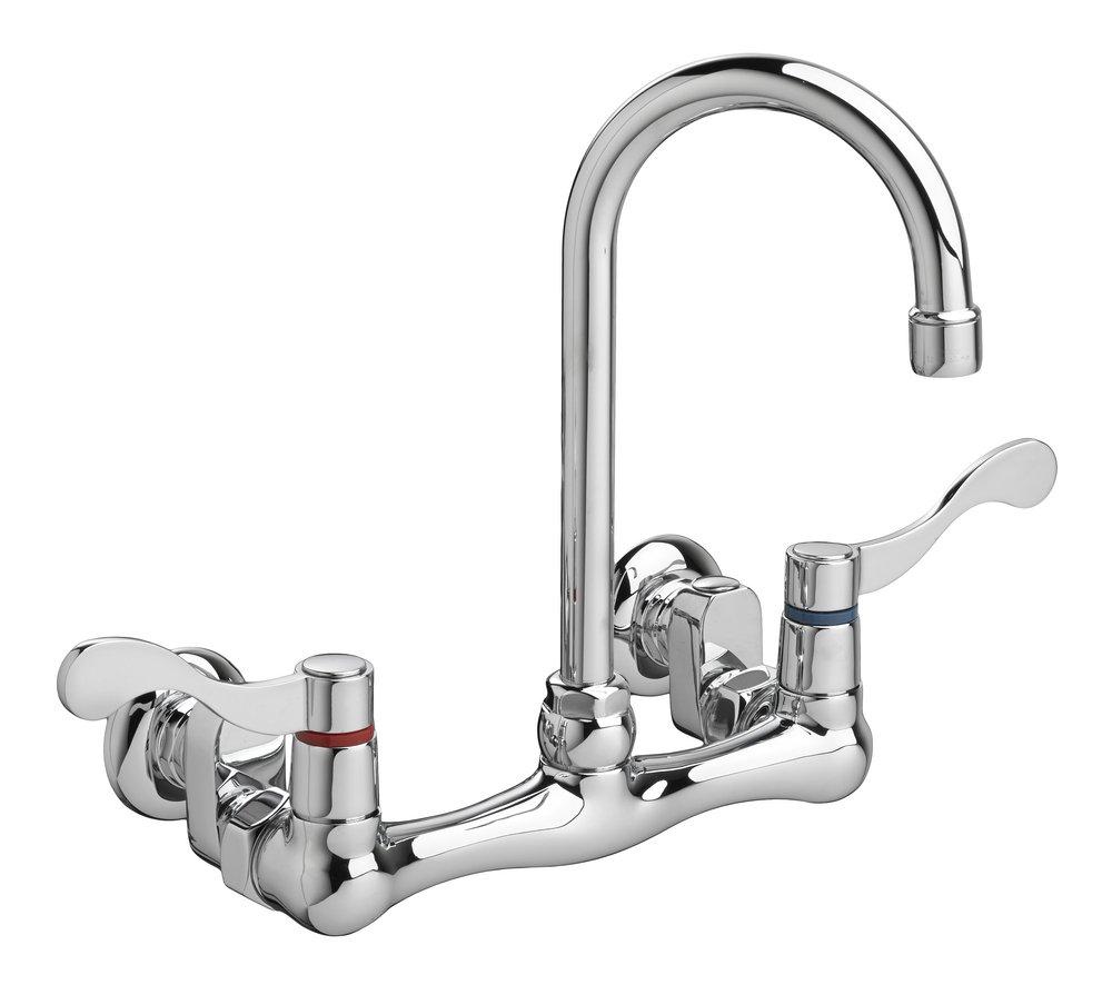 American Standard Polished Chrome Two Handle Widespread Bathroom Sink Faucet 