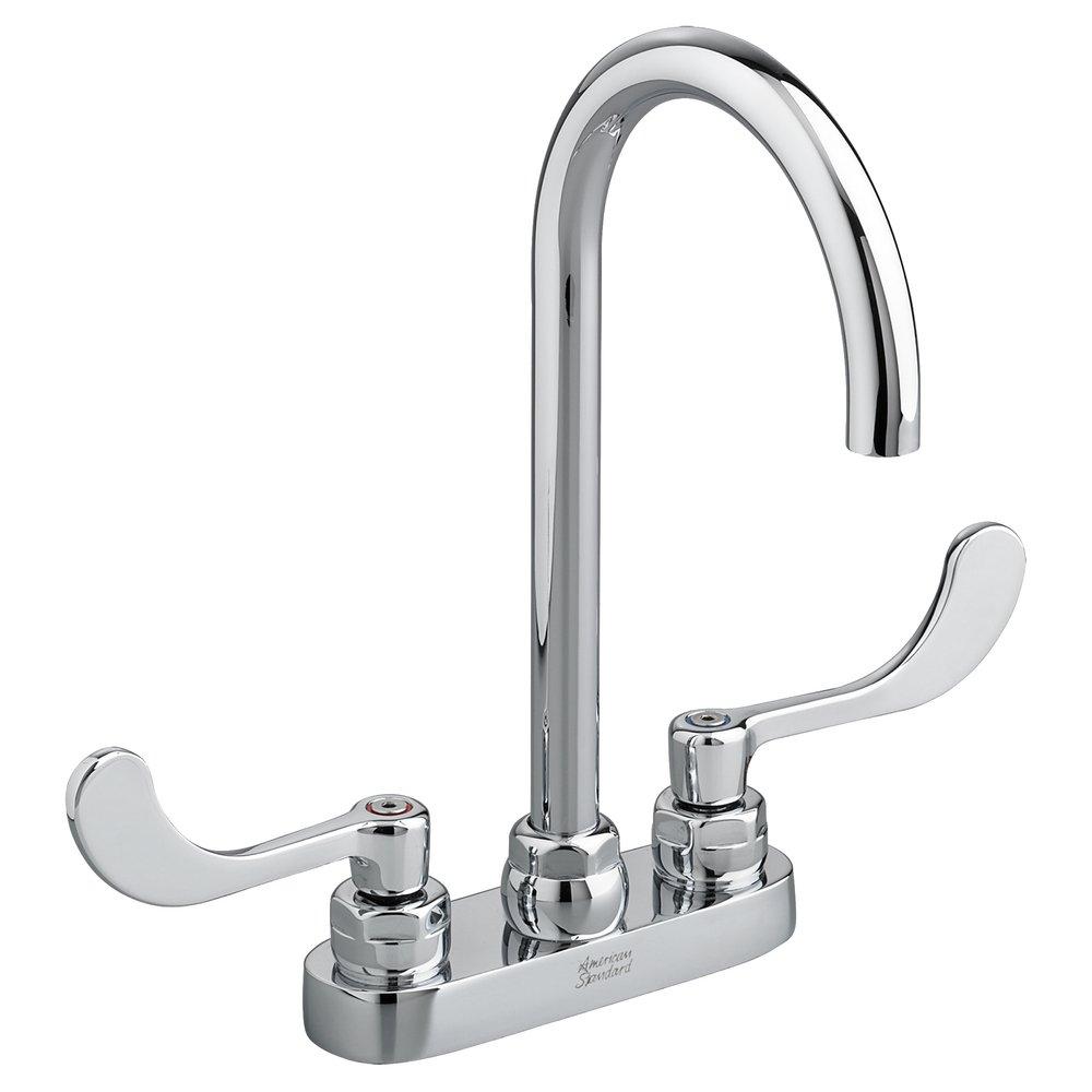 American Standard Polished Chrome Two Handle Centerset Bathroom Sink Faucet 