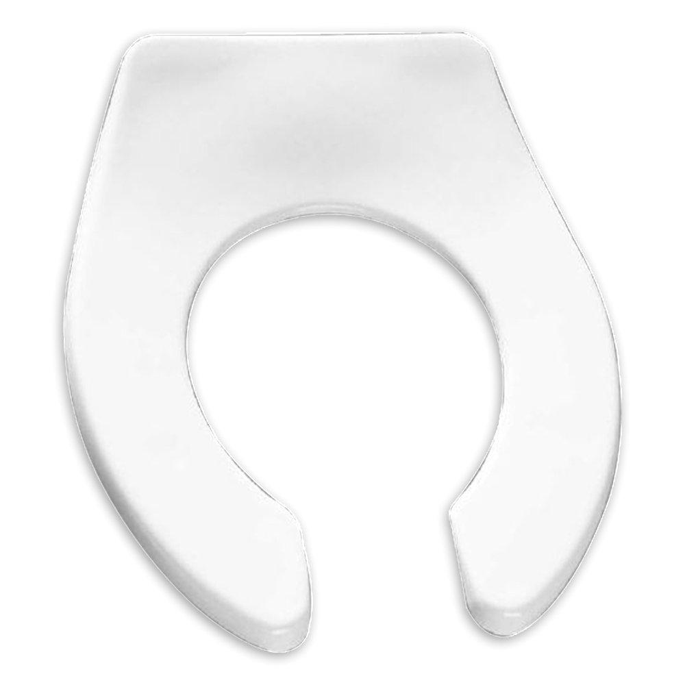 Round Open Front Toilet Seat in White American Standard Ferguson