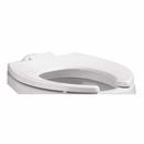 Elongated Right Width Open Front Seat for 6047.121.002 Top Spud Toilet Flush Valve in White