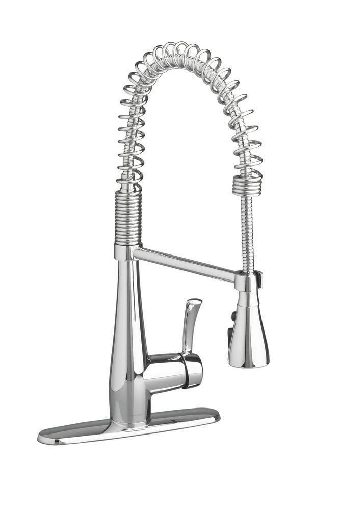American Standard Polished Chrome Single Handle Pull Down Kitchen Faucet 