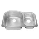 18 ga 2-Bowl Kitchen Sink in Brushed Stainless Steel