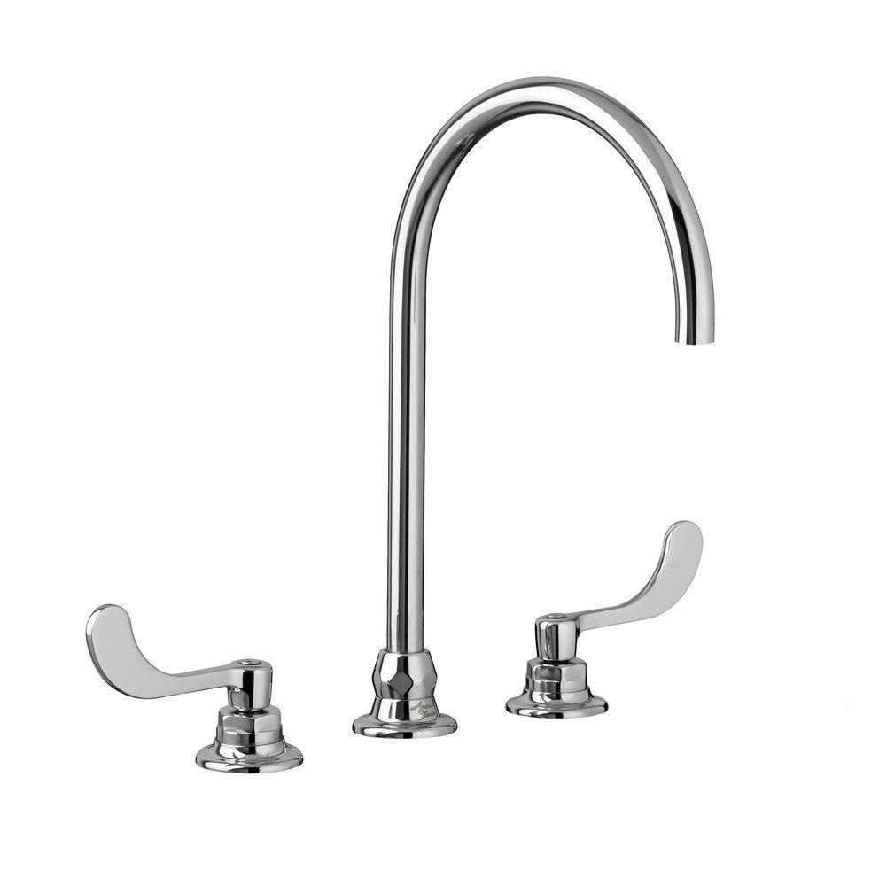 American Standard Polished Chrome Two Handle Widespread Bathroom Sink Faucet 
