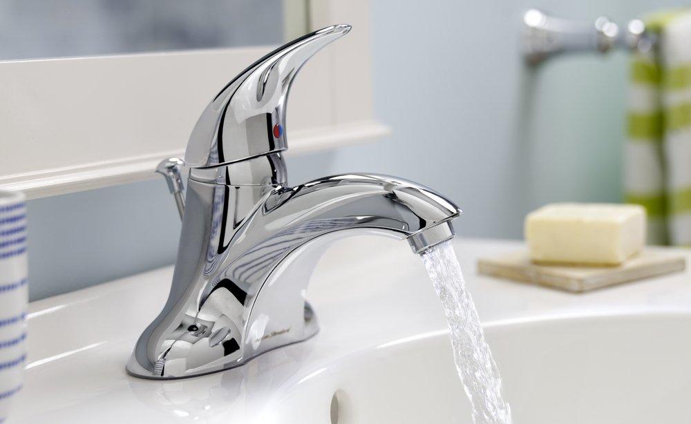 American Standard Polished Chrome Single Handle Centerset Bathroom Sink Faucet 