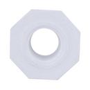 White PVC Schedule 40 Male x Female Threaded Bushing 