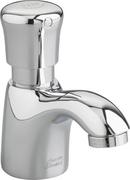 Single Handle Metering Deck Mount Service Faucet in Polished Chrome