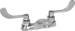 Two Handle Centerset Bathroom Sink Faucet in Polished Chrome