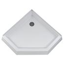 38 in. Neo-angle Shower Base in White