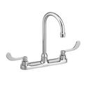 American Standard Polished Chrome Two Handle Wristblade Deck Mount Service Faucet 