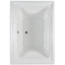American Standard White 59-1/2 x 41-5/8 in. Whirlpool Drop-In Bathtub Reversible Drain 
