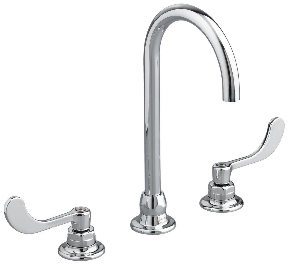 American Standard Polished Chrome Two Handle Widespread Bathroom Sink Faucet 