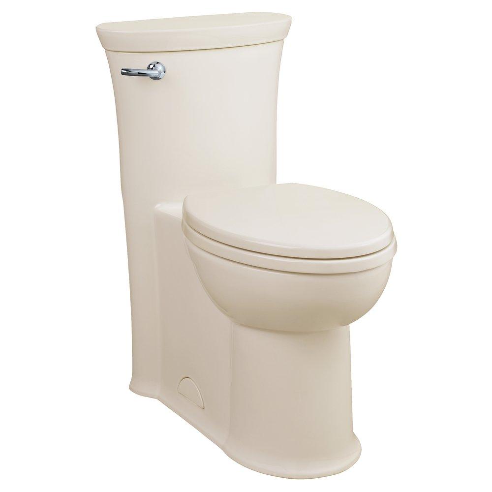 American Standard Linen 1.28 gpf Elongated One Piece Toilet with Left-Hand Trip Lever in Linen 
