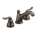 Double Lever Handle Widespread Bathroom Sink Faucet in Oil Rubbed Bronze
