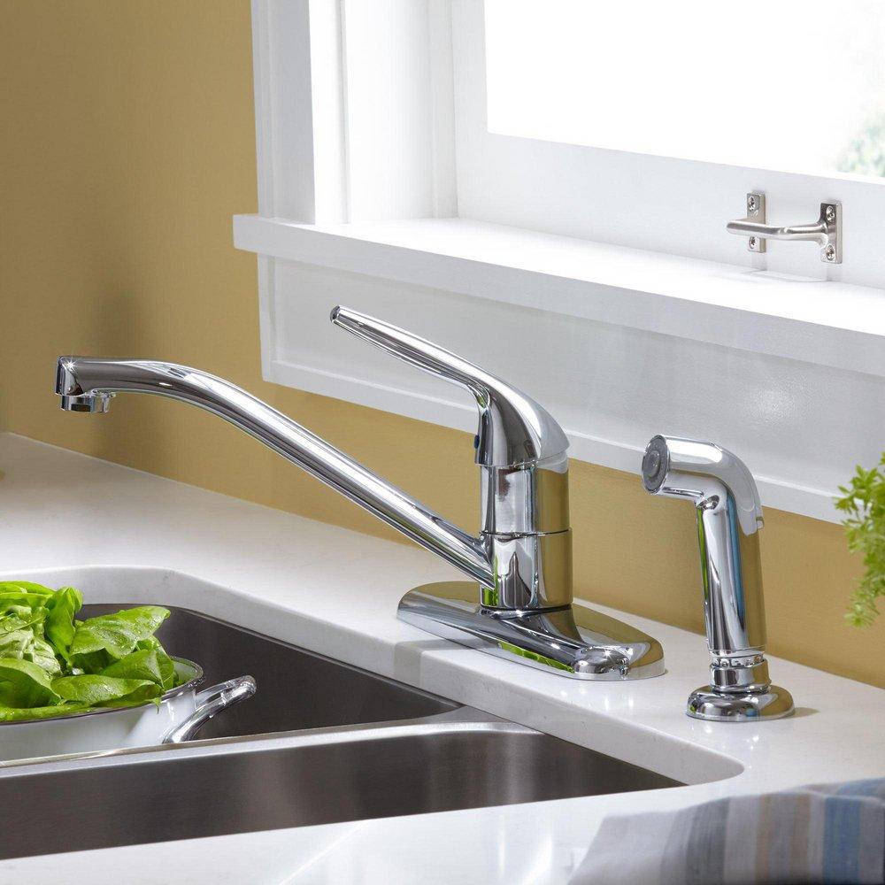 American Standard Polished Chrome Single Handle Kitchen Faucet 
