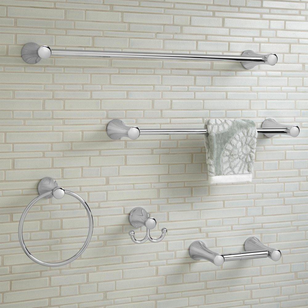 American Standard Polished Chrome Concealed Mount and Wall Mount Toilet Tissue Holder 
