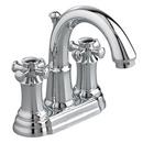 High Arc Centerset Bathroom Sink Faucet with Double Cross Handle in Polished Chrome