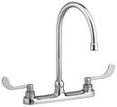 American Standard Polished Chrome 1.5 gpm 3 Hole Deck Mount or Top Mount Centerset Kitchen Faucet with Double Wristblade Handle 