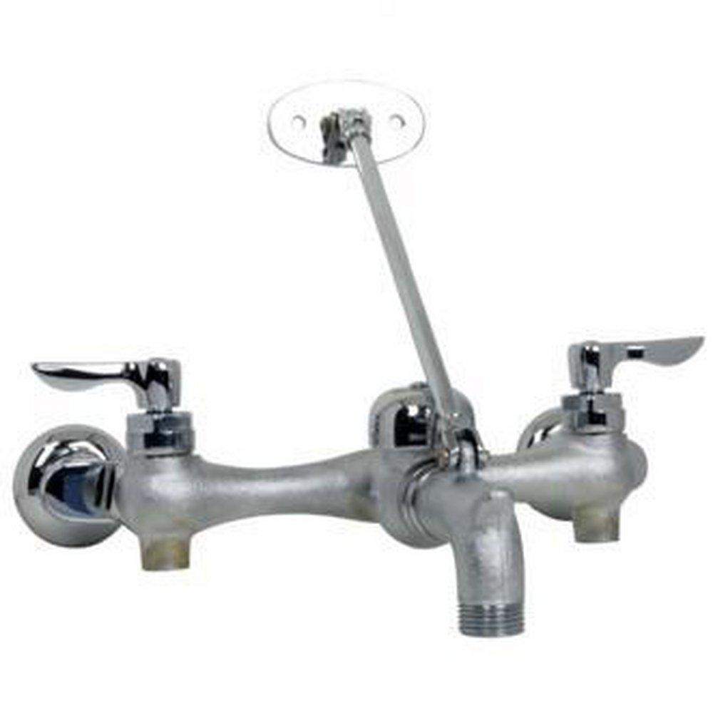 American Standard Rough Chrome Two Lever Handle Wall Mount Service Faucet 