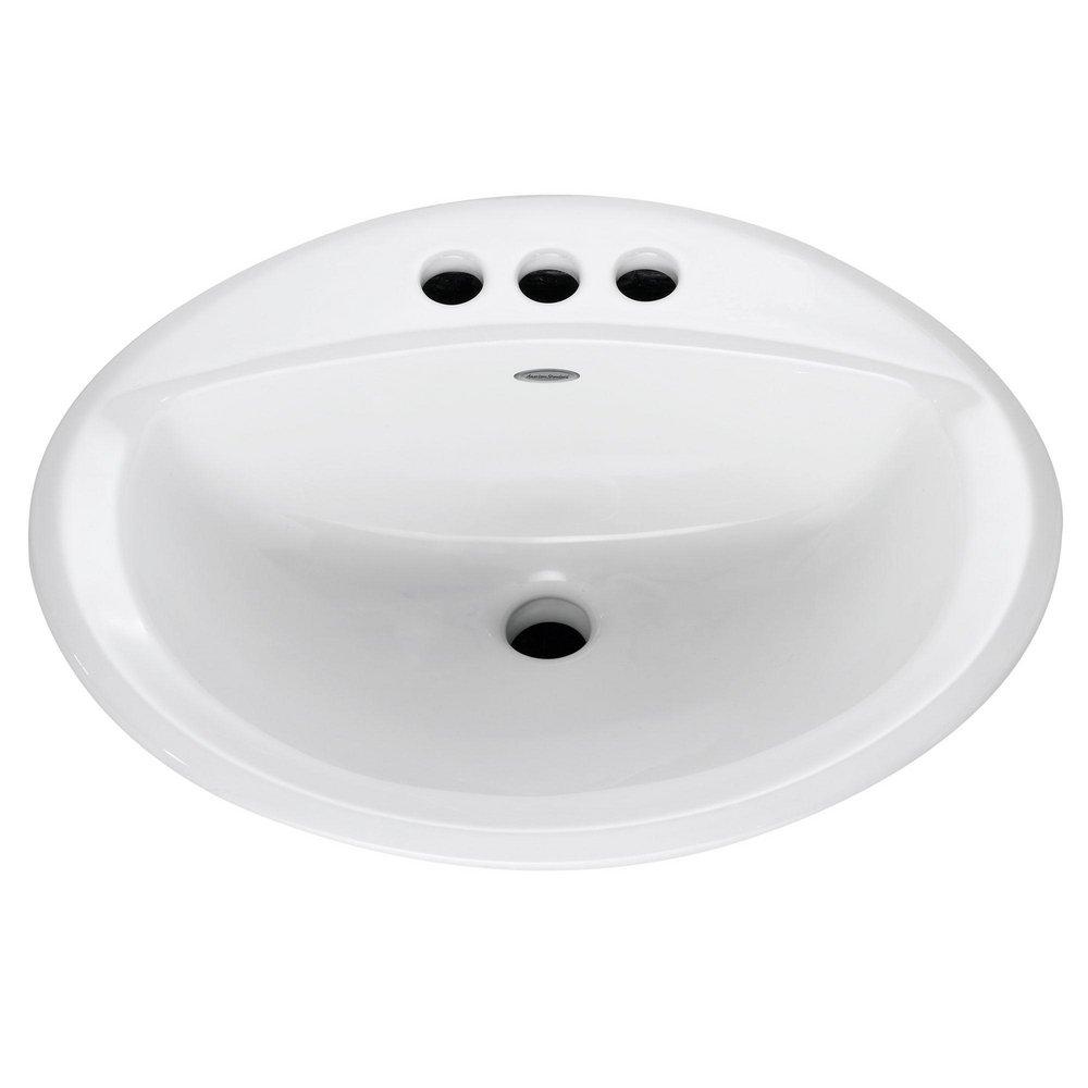 American Standard White 3-Hole Drop-In Lavatory Sink 