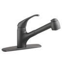 American Standard Matte Black Single Handle Pull Out Kitchen Faucet 