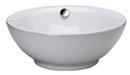 17 in. Vitreous China Above Counter Lavatory in White