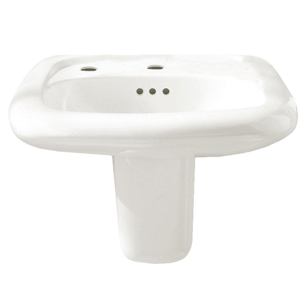 American Standard White Vitreous China Wall Mount Lavatory Sink 