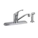 Single Lever Handle Faucet with Sidespray in Polished Chrome